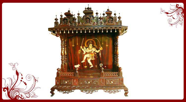 wooden pooja altar mumbai