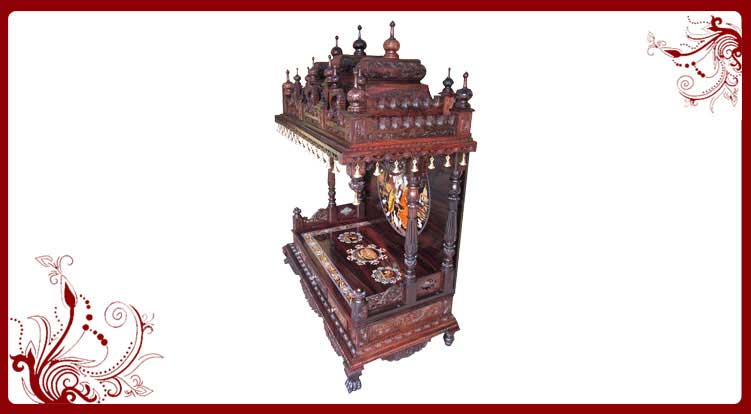 wooden pooja temple austin