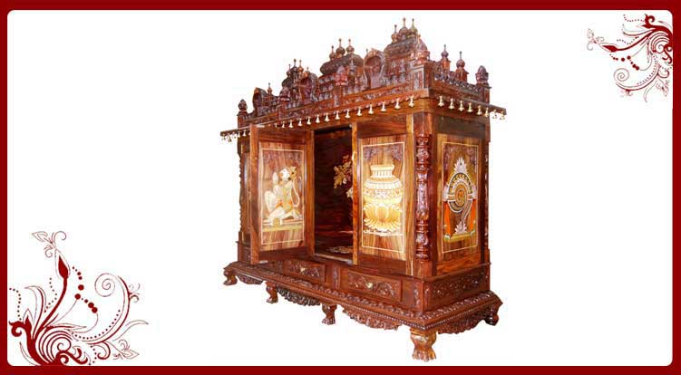 Wooden Pooja Mandir Usa