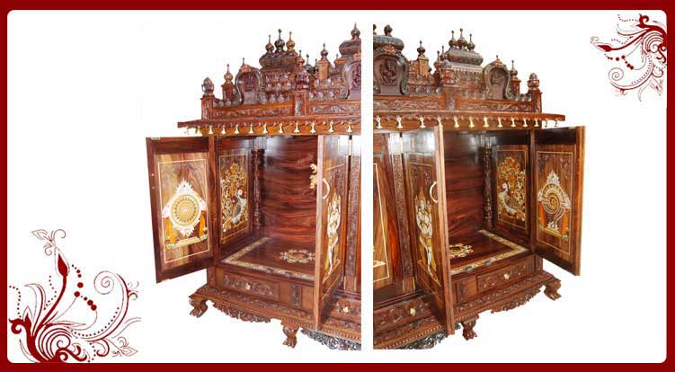 Wooden Pooja Mandir Usa