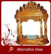 teak wood pooja mandir