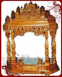 teakwood pooja mandir