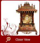 wooden puja mandir sale india